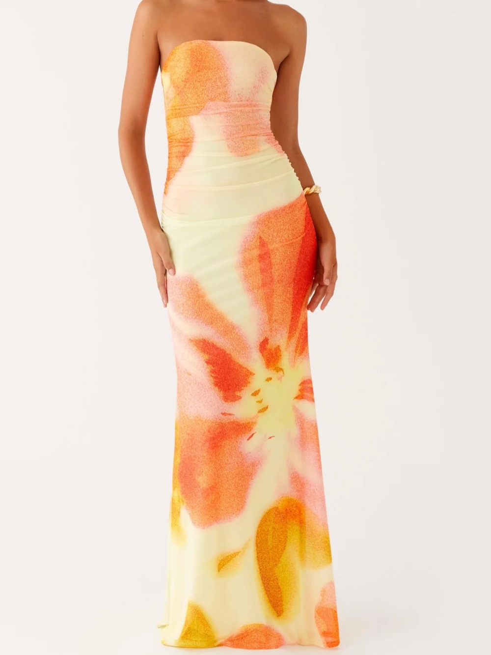 Peppermayo iroah strapless maxi dress
